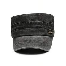 1pc Spring/Summer New Washed Retro Cap, Outdoor Casual Baseball Cap, Versatile Windproof Sunshade Flat Top Hat - A - View 7