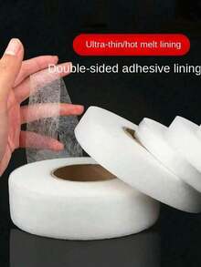 25.0m Double-Sided Heat Fusible Interlining, Suitable For Garment Accessories, Curtains, Shortening Pants And Handicrafts, Easy To Use, No Sewing Required, Sewing Material - Multicolor - View 8