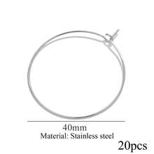 Bộ 20 chiếc khuyên tai hình chữ "9" bằng thép không gỉ mạ vàng 18K, kiểu dáng thời trang và đa năng, kèm móc tai, phụ kiện tự làm trang sức, hoàn hảo cho phái nữ đeo hàng ngày. - Hoa tai - Xem 16
