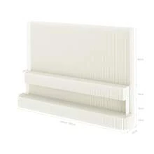 Room Divider,Bedroom,Multi Functional Folding Room Partition Screen With Shelving ,Made Of Kraft Paper, Perfect For Living Rooms, Offices, And Beauty Salons - White - View 12