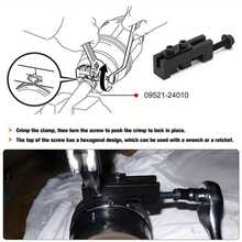 Dụng cụ kẹp trục truyền động 09521-24010 Dụng cụ thay thế và tháo lắp bọc trục truyền động CV Nắp che bụi - A - Xem 2