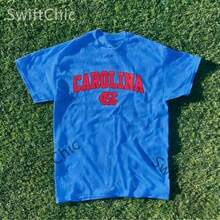 2026 Summer New Printed Short Sleeve Tops, Vintage Gators Shirt, Carolina Team Shirt, Sports Teams Collection, Team Pattern Series Tops, Gift For Fans, Available In All Sizes-Unisex Summer Casual Vintage Cotton Printed T-Shirts For Couples-L48 - Xanh 2 - Xem 1