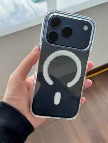 磁吸充电手机壳，兼容 17、17 Air、17 Pro、17 Pro Max，透明亚克力超薄保护壳，也适用于 13、11、16 Pro Max、15、14 Plus、12 Mini、XS Max、7、8 Plus、16e - 無色 - 查看 2