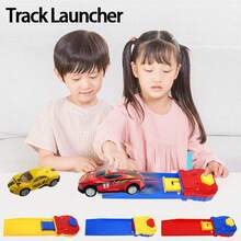 3Pcs Random Mini Diecast Cars Set With Track Launcher - Alloy Sports Car Toys For Boys, Pocket Racing Vehicles Gift - Multicolor - View 5