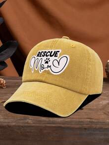 1 قبعة بيسبول كاجوال بطباعة حرف "RESCUE MOM" ومجموعة من الحيوانات الأليفة، طراز رياضي كاجوال عصري، مناسب للجنسين، قابل للتعديل، متعدد الاستخدامات للربيع والصيف، مناسب للارتداء اليومي والتخييم والصيد - كرة بيسبول مغسولة بالماء - مشاهدة 13