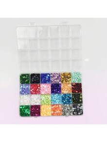 Accessoires de couture à paillettes d'écailles de poisson, convenant pour les robes de mariée, les costumes de danse, les sacs brodés, la fabrication de bijoux DIY - Multicolore - Voir 8