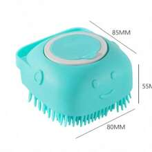 1 dụng cụ tắm, massage, vệ sinh cho thú cưng, bàn chải chà rửa, bàn chải mềm làm sạch lông thú cưng - Nhiều màu - Xem 4