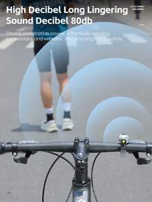 WEST BIKING 迷你自行车铃铛，声音清脆悦耳，弹簧式铃铛，山地自行车喇叭，骑行配件。 - 彩色 - 查看 4
