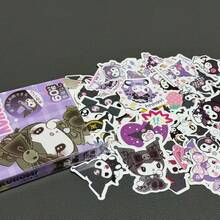 SANRIO 三丽鸥 60 张库洛米贴纸 肉桂狗 DIY 贴纸 Hello Kitty 笔记本贴纸 电脑手机贴纸 My Melody 生日贺卡贴纸（部分贴纸随机发货） - 多色 - 查看 10