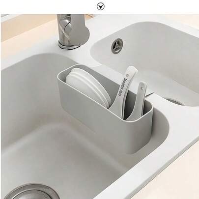 Rổ lọc rác bồn rửa, bộ lọc thoát nước đa chức năng kiểu khe cho bồn rửa nhà bếp, dụng cụ lọc rau củ quả, tiện lợi để đặt miếng bọt biển/khăn lau, lọc nhanh thức ăn thừa, ngăn ngừa phân hủy và mùi hôi.