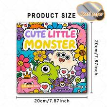 CUTE LITTLE MONSTER Coloring Book, Featuring Adorable Cartoon Characters, Perfect For Relaxing And Passing Time, Great Gift For Friends, Couples And Families,Mother's Day,Mom's Gift,Back To School,School Supplies - Cute Little Monster - View 5