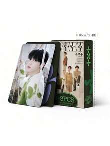 Bộ 92 thẻ quà tặng TXT (60 thẻ + 32 sticker), thẻ LOMO hai mặt, thiệp chúc mừng, thẻ đánh dấu sách, quà tặng ngày lễ, quà Giáng sinh. - Bộ - Xem 4