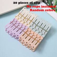 Stretchable Portable Clothes Hanger, Equipped With 12 Clothes Clips, Suitable For RV Tools, Outdoor Clothes Drying Lines, Indoor Camping Decorations, Camping Accessories For Travel Trailers, Camping Storage Racks For Travel Trailers, Natural Stretch Drying Clothes Hanger, Pool Clothes Drying Line, Highly Suitable For Travel, Camping, Outdoor And Indoor Use. - Multicolor - View 10