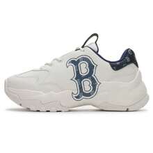 MLB Unisex Casual Shoes BIGBALL CHUNKY DENIM MONOGRAM, Comfortable Daily Commute Travel Sports Leisure Sneakers - Navy Blue/white - View 3