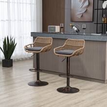Barstools - Gray + Linen + Foam - View 4