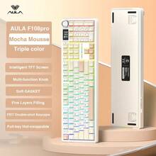 AULA F108 Pro Wireless Bluetooth Mechanical Keyboard, Gaming Keyboard With Hotswappable Switches, Smart Display, RGB Backlight, Full-Size Customizable, Genuine AULA Gaming Keyboard F108 - View 16