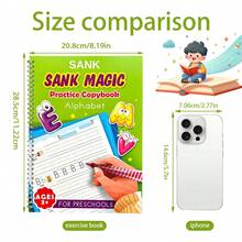 2pcs/Set English Number Groove Practice Notebook Set, Thick Paper Minimalist Practical Primer Teaching, Daily Writing Focus Training Self-Study English Learners Stationery, Ideal Back-To-School Gift, Hot Selling In Spring - Multicolor - View 5