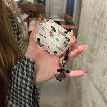 一套趣味黑色腊肠犬保护套，适用于苹果Pro 3蓝牙耳机 - 彩色 - 查看 5