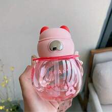 Cốc Mini Dễ Thương Có Ống Hút Và Dây Đeo Vai, Bình Nước Học Đường, Bình Nước Thể Thao Ngoài Trời, Có Sẵn Trong Dung Tích 450ml/15.22oz Hoặc 700ml/23.67oz - Nhiều màu - Xem 10