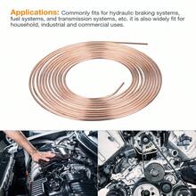 2Pcs 25ft 3/16" Kunifer Copper Nickel Brake Pipe Line Roll Tube Hose - A - Ver 4