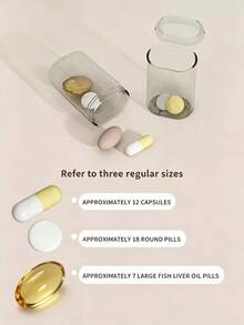 1pc Portable 4-Slot/7-Slot Weekly Pill Box With Lid, Dust-Proof Long Transparent Storage Box. Perfect For Outdoor, Travel Storage Of Pills, Vitamins And Medications (English Letters On Sticker Part Randomly Colored) - Multicolor - View 4