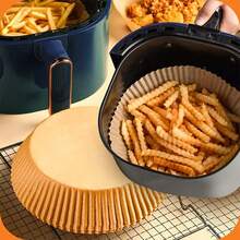 Disposable Oil Absorbing Paper Liners For Air Fryer Oven Baking Tray Non Stick Kitchen Cooking Paper Sheets Grease Proof Pan Protector Liners For Home Cooking Baking Use - 查看 6