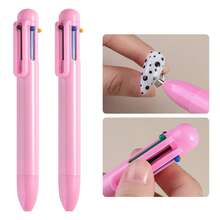 6-In-1 Nail Art Dotting Pen, Ballpoint Pen Design Dotting Tool, Nail Art Pen With Ruler Size Markings, Suitable For Painting, Sculpture, Diamond DIY - Multicolor - View 13