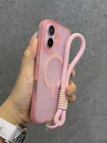 兼容新款 17、16 Pro Max 手机壳，磨砂质感，磁吸式 16，优雅 15 Pro，Niche 14、13，防摔 12，男女通用，16 Plus - 粉色 - 查看 3