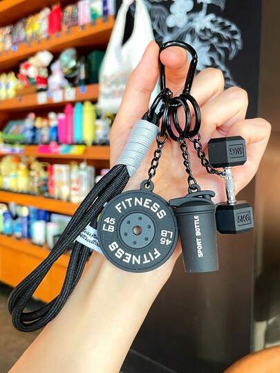 1pc Dopamine Fitness Series Keychain, Fitness Equipment Series Keychain, Y2K Sports Series Pendant, Small Accessory, Pendant, Wrist Keychain, Car Keychain, Keychain Lanyard, Keychain, Keychain Accessories, Keyring, Couples Keychain, Gift For Girlfriend, Gift For Boyfriend, Birthday Gift, Gift For Friend, Holiday Gift, Event Souvenir, Party Favor