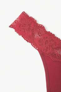 3packs Contrast Lace Panty Set Sexy Lingerie - Multicolor - View 6