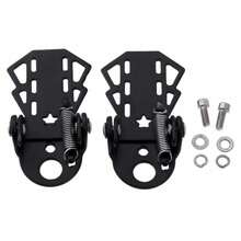 2Pcs Rear Seat Footrest Mounted On Back Wheel Bike Pedals Folding Footboard Cycling Accessories Non-Slip Design - Multicolor - View 6