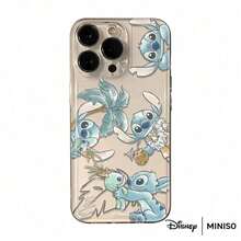 Miniso 1 chiếc ốp lưng điện thoại họa tiết Stitch nhiệt đới của Disney, phù hợp với iPhone 17/17 Pro/17 Pro Max/17 Air/16/15/14/13/12/11/X Series. Ốp lưng iPhone 17 Pro Max, ốp lưng iPhone 17 Pro, ốp lưng iPhone 17. Quà tặng Giáng sinh cho bạn gái. - Trong suốt - Xem 6