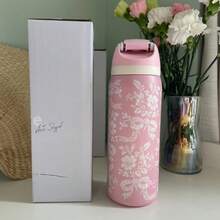 32oz 304 Stainless Steel Straw VacuumOwala Watter Bottle, Men'S And Women'S Car Cup With Leakproof Lid Sports Mug Cup For Hot/Cold Drinks - 彩色 - 查看 4