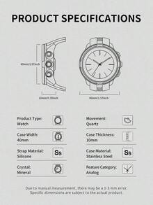 Guess Đồng hồ nữ tối giản hình học rỗng, vỏ hợp kim vàng hồng, dây đeo silicon trắng mềm mại, đồng hồ đeo tay thạch anh thanh lịch, phù hợp cho đi làm hàng ngày, sinh viên, làm quà tặng và phối đồ thời trang đường phố. - trắng - Xem 5