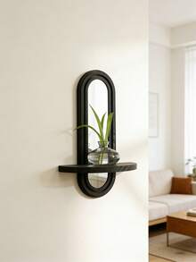 1pc Bohemian Style Wooden Wall Hanging Rack, Rainbow Arch Shaped Wooden Hanging Storage Shelf, Multi-Functional Storage Rack, Easy To Install, Suitable For Home Decor In All Seasons, Medieval Modern Rainbow Bookshelf Decor, Garden Decor, Wedding Decor, Home Decor (Random Color And Style) - Multicolor - View 9