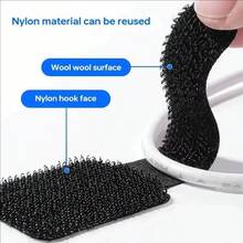 Pengikat Kabel yang Dapat Digunakan Kembali, Pengatur Kawat, Pemegang Tali Kabel, Perekat Mandiri, Tali Pengatur Kabel yang Dapat Diatur, Manajemen Meja - Sabuk penyimpanan - View 4