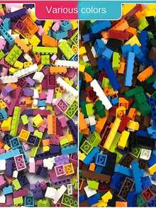 500PCS Adult-Friendly Small Loose Building Blocks Modular DIY Puzzle - Multicolor - View 2