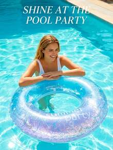 Flotador inflable para piscina, aro inflable para nadar, aro inflable para nadar con patrón de cielo estrellado, patrón de cielo estrellado de ensueño, aro inflable de PVC para nadar, flotador inflable para brazos unisex, adecuado para deportes acuáticos de verano y fiestas en la piscina, fiestas en la playa, piscinas, playas, ocio de vacaciones de verano en la piscina - Múltiples estilos - Ver 2