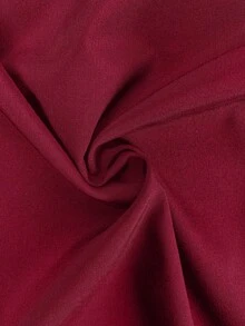 2pcs/Set Women Nurse Scrub Set, Top + Pants With Pockets, /Surgery Room/Beauty Salon Work Wear Spring Red - Red - View 10