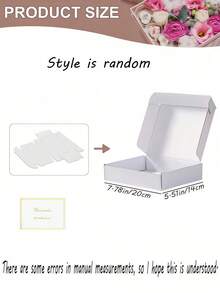 8 piezas - Cajas corrugadas blancas resistentes con tarjetas de felicitación - Perfectas para pequeñas empresas, comercio electrónico, envío y empaque | Cajas de regalo y almacenamiento, cajas de regalo corrugadas para envío y empaque, cajas de envío pequeñas, cajas de envío blancas, cajas corrugadas de embalaje plano, cajas de envío de documentos, empaque de joyería - Caja de avión - blanca - Ver 4