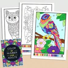 Color By Numbers Mandala Coloring Book For Adults And Teens, An Engaging Adult Version Of A Mandala Number Coloring Book, Designed Specifically For Relaxation And Unwinding. It's The Perfect Holiday Or Birthday Gift For Yourself Or A Friend - Multicolor - View 11
