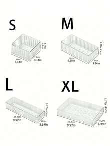 7pcs/6/4/1 Makeup Drawer Organizer Makeup Brush Organizer Clear Makeup Organizer Makeup Display Stand Organizer Divider Cosmetic Tool Storage Box - Multicolor - View 3
