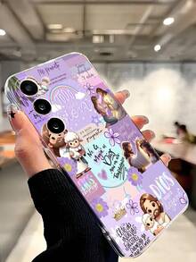 1pc Jesus Cross Flower Lamb Slogan Soft Phone Case Compatible With Huawei Honor, Galaxy, - Clear - View 6