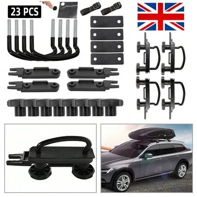 4PCS Stainless Universal Roof Box U-Bolt Clamps Car Van Mounting Fitting Kit UK