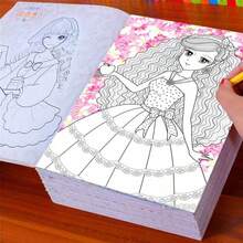 1 pieza Libro para colorear de dibujos animados, Cuaderno para colorear creativo diseñado para estudiantes y adultos (estilo aleatorio) - Multicolor - Ver 1