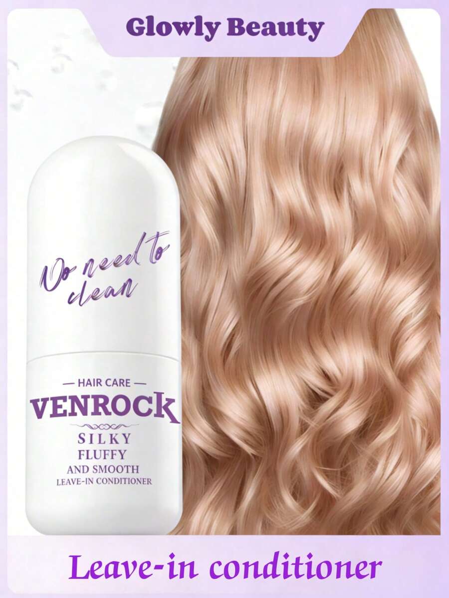 Glowly Beauty Silky Leave-In Conditioner-A Lightweight, Leave-In Formula Enriched With Collagen And Protein, Specially Designed For Fine, Limp, And Frizzy Hair. It Adds Volume And Body, Tames Frizz, Enhances Shine, And Keeps Hair Soft And Smooth All Day Long. - 黃瓜 - 查看 1