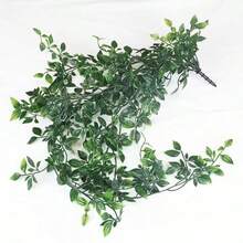 人造垂吊植物、仿真蔓生植物、盆栽绿植、仿曼陀罗藤蔓盆栽、家居室内/室外装饰架 - 軍綠色 - 查看 7