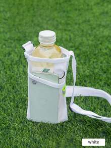 1个轻便网眼水瓶袋，免提肩带水杯架，多功能斜挎手机钥匙饮料收纳袋 - 彩色 - 查看 12