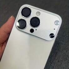 XINHONGYU 1件裝銀色防刮防震相機鏡頭保護貼，適用於 iPhone 14/15/16 Pro Max，可立即轉換至 17 Pro/17 Pro Max - 銀色 - 查看 2