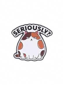 猫咪珐琅胸针，可爱有趣的猫咪主题金属珐琅胸针，适合别在衣服和包包上，是送给猫咪爱好者和粉丝的完美礼物。 - 彩色 - 查看 13